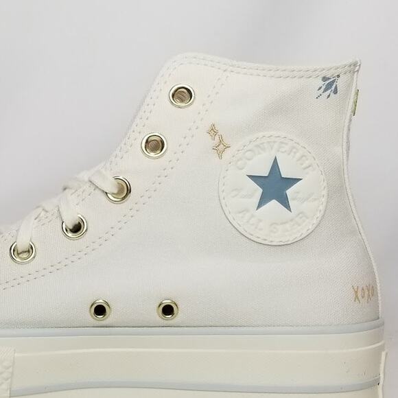 Converse Women's CTAS Lift Platform Tiny Tattoos Size 8 A07135C Vintage NWT - Picture 7 of 10